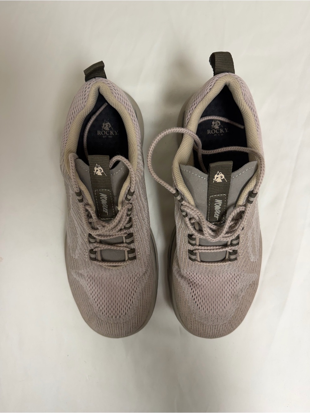 Rocky No Wake Men’s 4” Lstyle Casual Shoes Cement Color Size 10.5W RKS0691